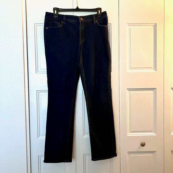 Ann Taylor Loft Womens Jeans Pants, Curvy Straight, Size 10 / 30 - Picture 4 of 6